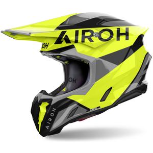 Motorcrosshelm Airoh Twist 3 King 2024 glanzend geel