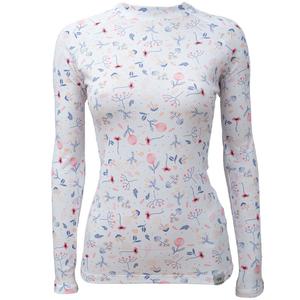 Thermoshirt voor dames nanosilver® Bloom wit