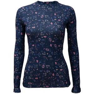 Dames thermoshirt nanosilver® Bloom donkerblauw