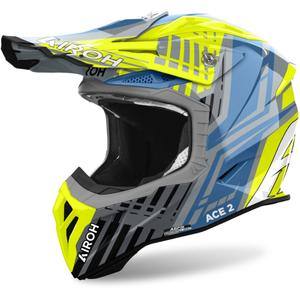 Motorcrosshelm Airoh Aviator Ace 2 Proud 2024 glanzend geel