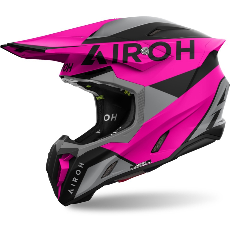 Motorcrosshelm Airoh Twist 3 King mat roze