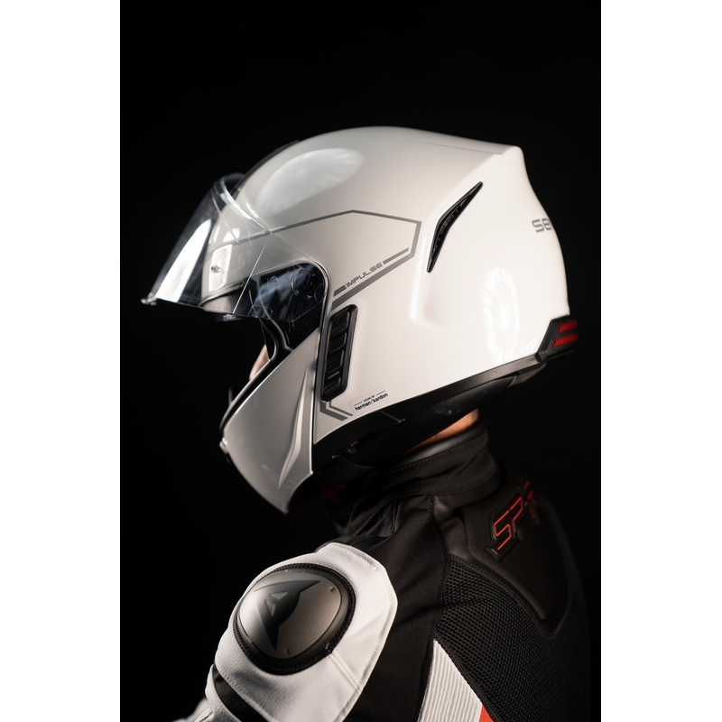 SENA motorhelm met Mesh headset Impulse wit glanzend
