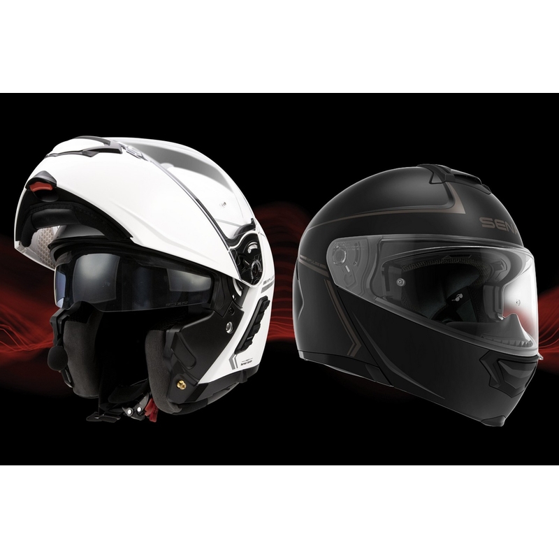 SENA motorhelm met Mesh headset Impulse wit glanzend