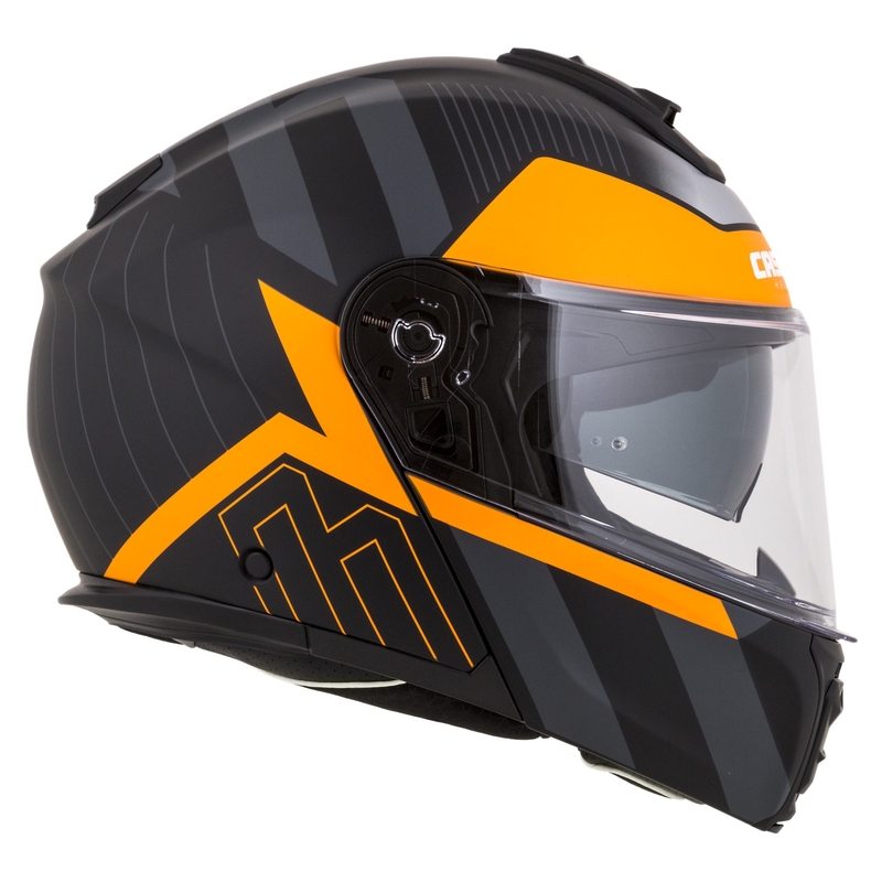 Cassida Modulo 2.1 Profile flip-up motorhelm mat zwart-grijs-oranje