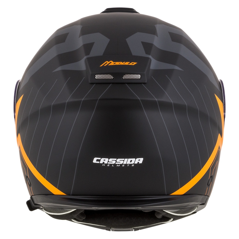 Cassida Modulo 2.1 Profile flip-up motorhelm mat zwart-grijs-oranje