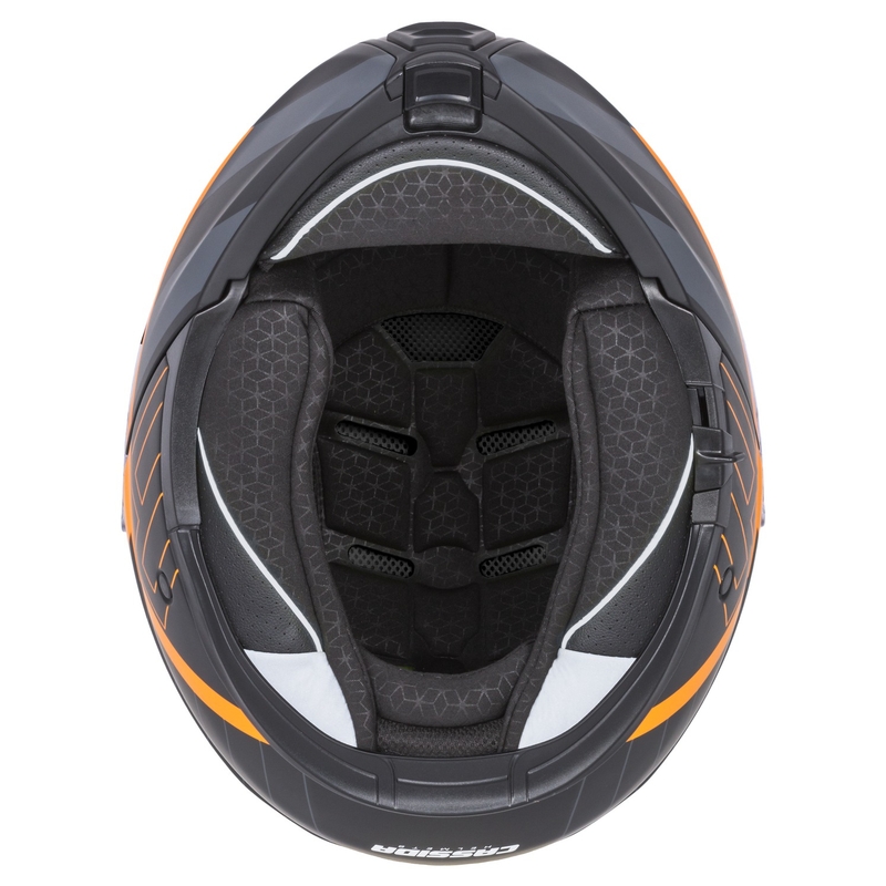 Cassida Modulo 2.1 Profile flip-up motorhelm mat zwart-grijs-oranje