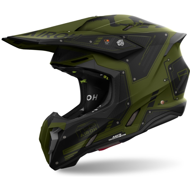 Motorcrosshelm Airoh Twist 3 Military mat