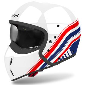 Modulaire motorhelm Airoh J110 Eon glanzend wit-blauw-rood