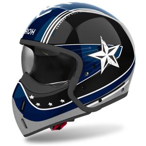 Airoh J110 Command Modulaire Motorhelm Glanzend Blauw