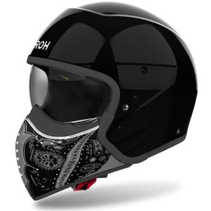 Modulaire motorhelm Airoh J110 Paesly glanzend zwart