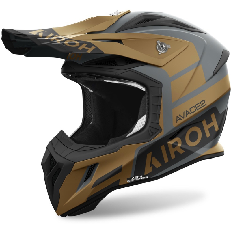Airoh Aviator Ace 2 Sake crosshelm mat goud