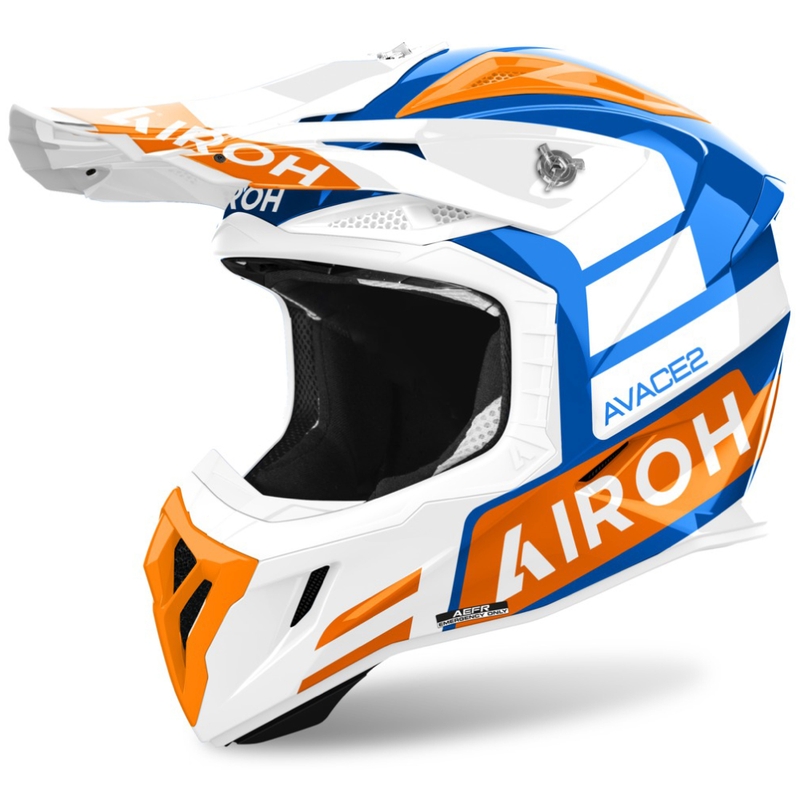 Crosshelm Airoh Aviator Ace 2 Sake glanzend oranje