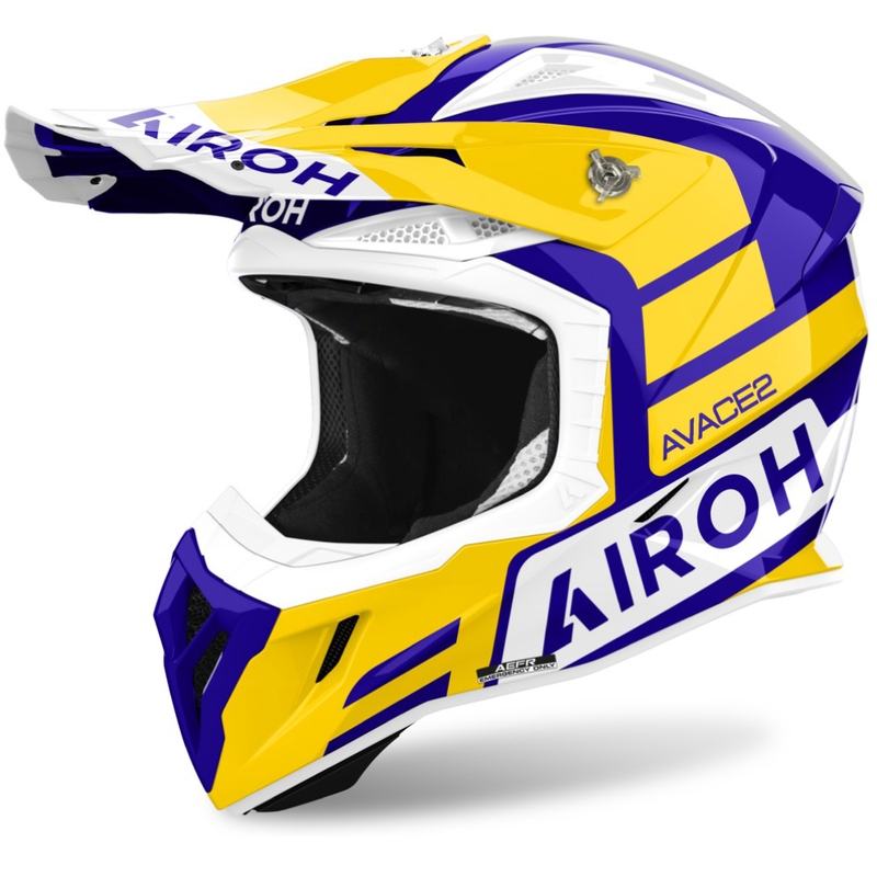 Airoh Aviator Ace 2 Sake Motocrosshelm Glanzend Geel