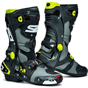 Motorlaarzen SIDI REX grijs-zwart-fluogeel