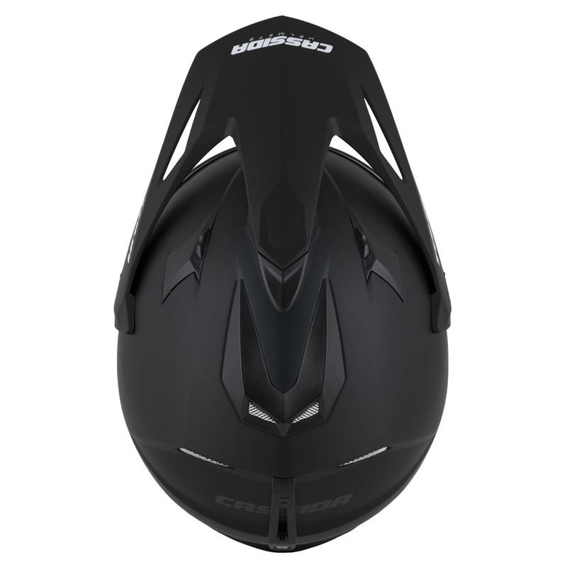 Enduro Helm Cassida Tour 2.0 Dual mat zwart-grijs met mat zwart vizier