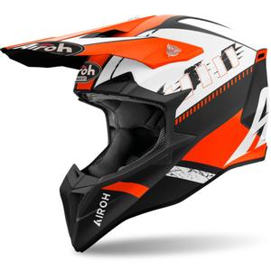 Motorcrosshelm Airoh Wraaap Feel 2024 mat oranje