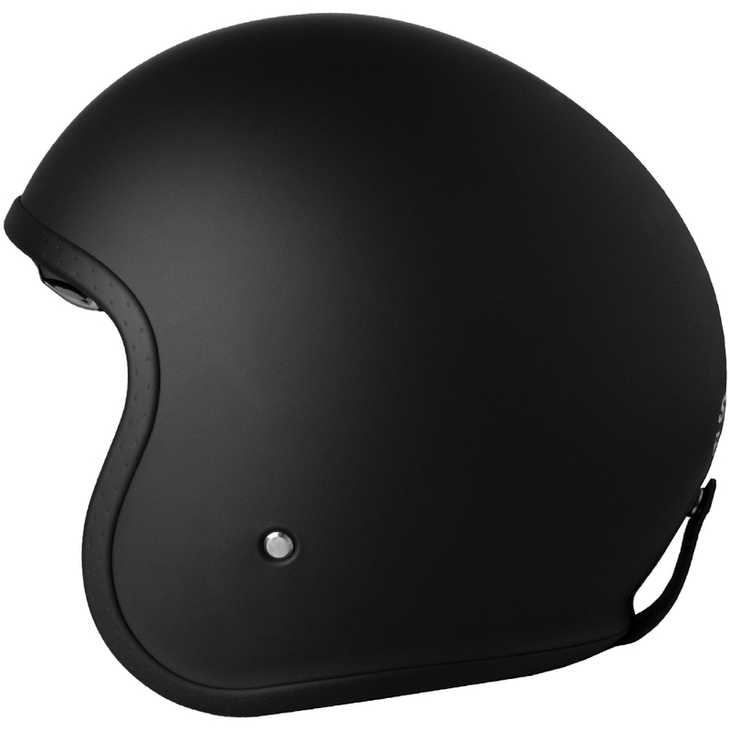 Open Motorfietshelm Street Racer Shadow II matzwart