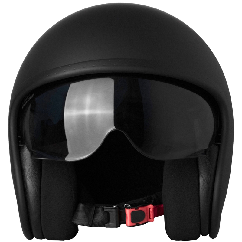 Open Motorfietshelm Street Racer Shadow II matzwart