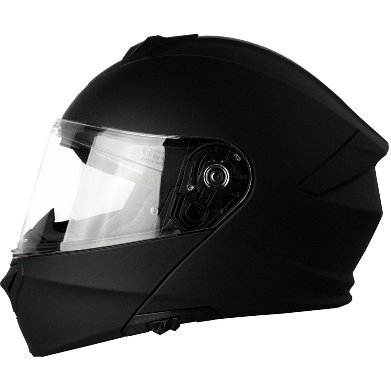 Street Racer Fury motorhelm mat zwart