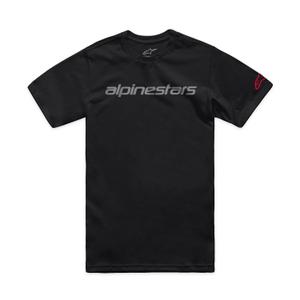 T-shirt Alpinestars Linear Wordmark 2.0 CSF zwart-grijs-rood