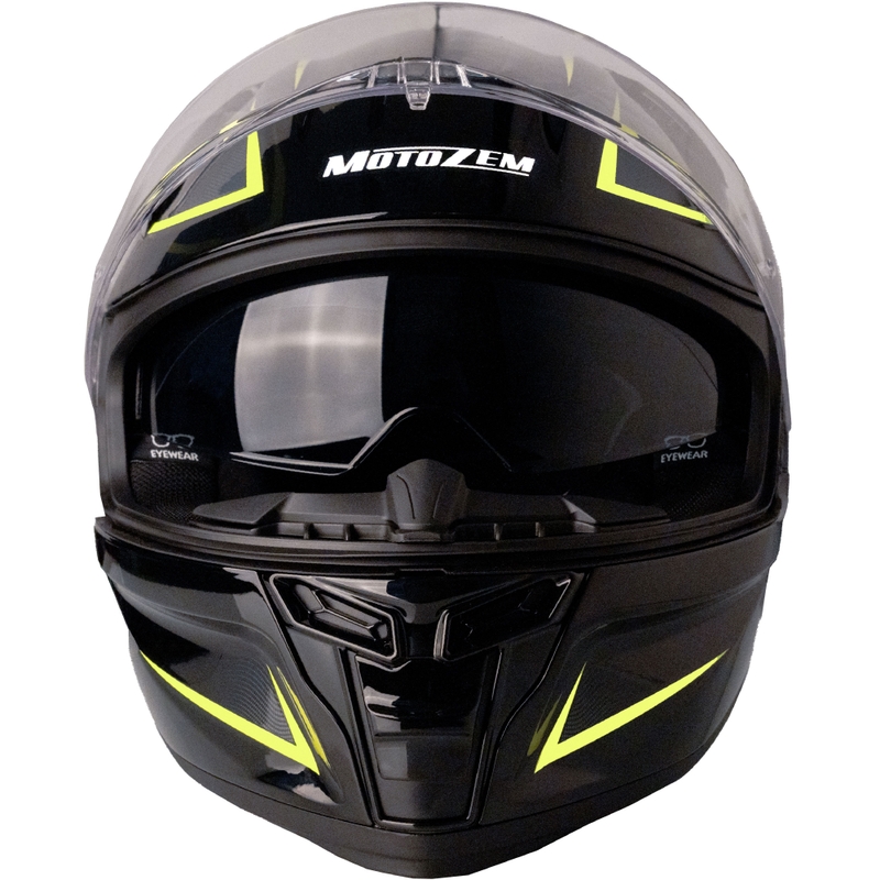 Integraalhelm Motozem Guardian zwart-geel