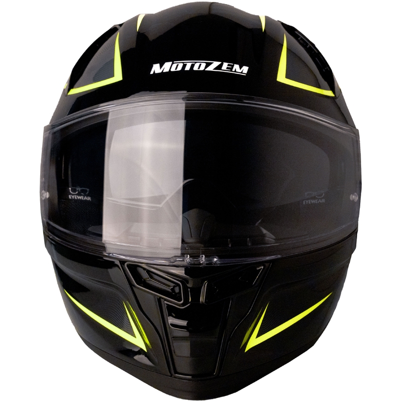 Integraalhelm Motozem Guardian zwart-geel