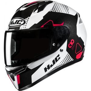 Integraal motorhelm HJC C10 Aspa MC1 wit-zwart-rood