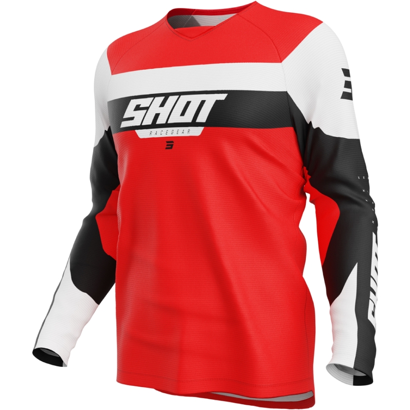 Kinder motorcross trui Shot Draw League rood