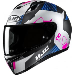 HJC C10 Aspa MC28SF integraal motorhelm zwart-blauw-roze-zilver