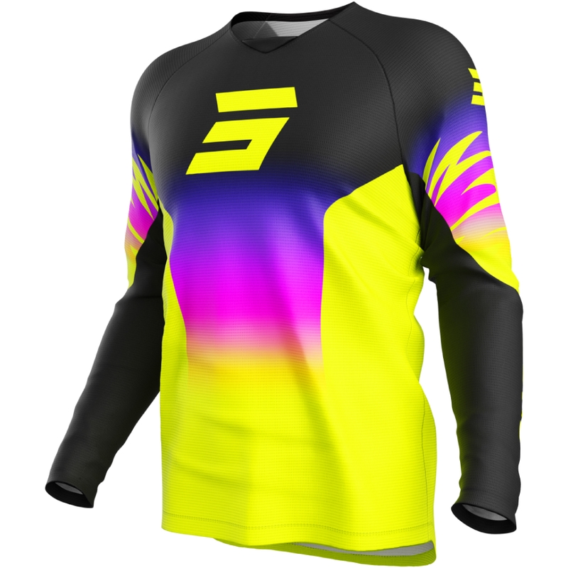 Kinder motorcross trui Shot Draw X-Trem fluo geel
