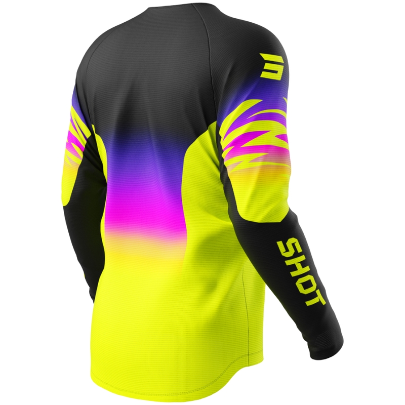 Kinder motorcross trui Shot Draw X-Trem fluo geel