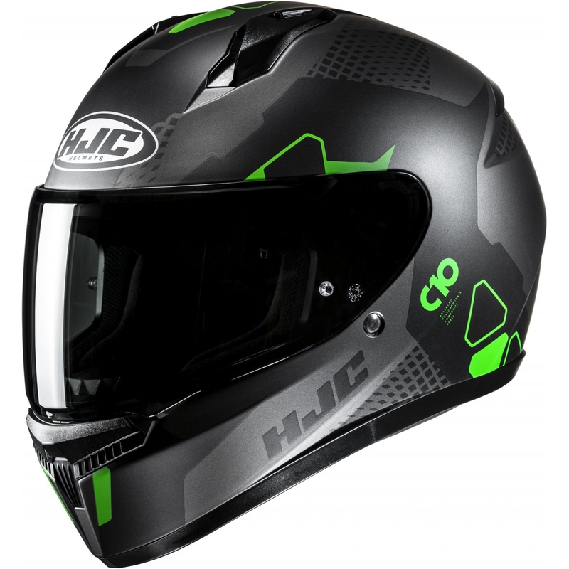 Integraalhelm HJC C10 Aspa MC4SF zwart-grijs-groen