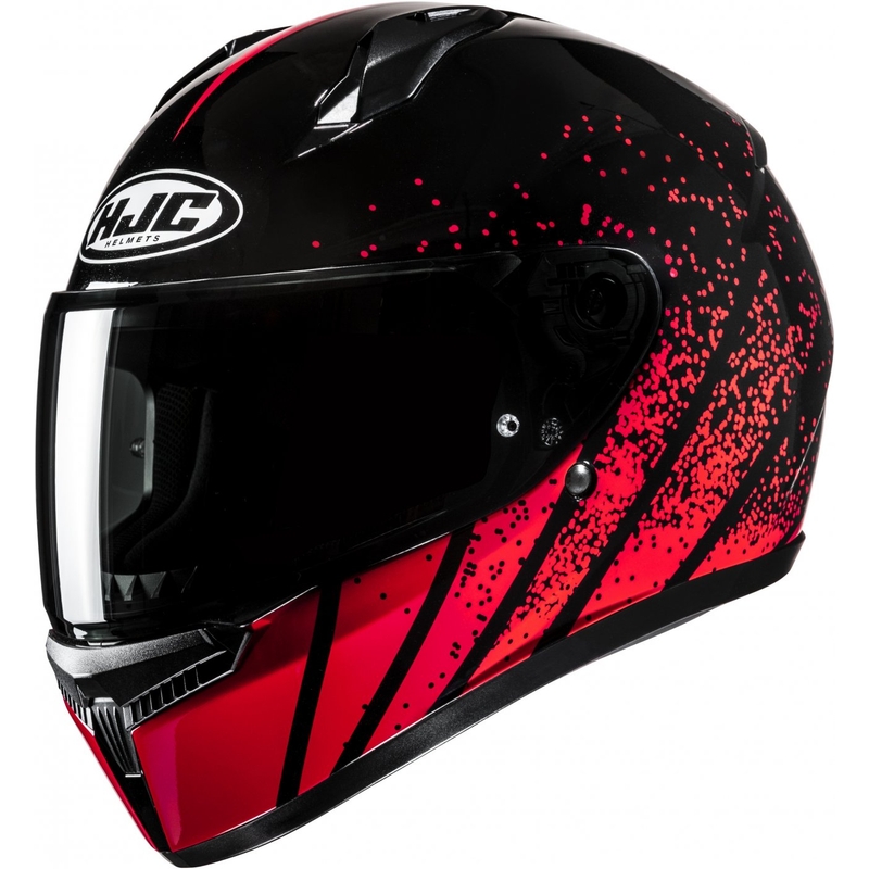 Integraal motorhelm HJC C10 Haven MC1 zwart-rood