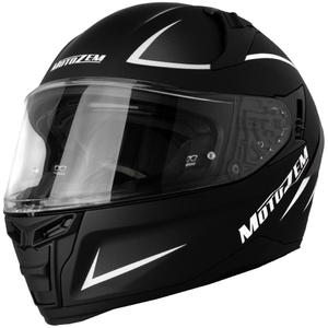 Integraalhelm Motozem Guardian mat zwart-wit-grijs