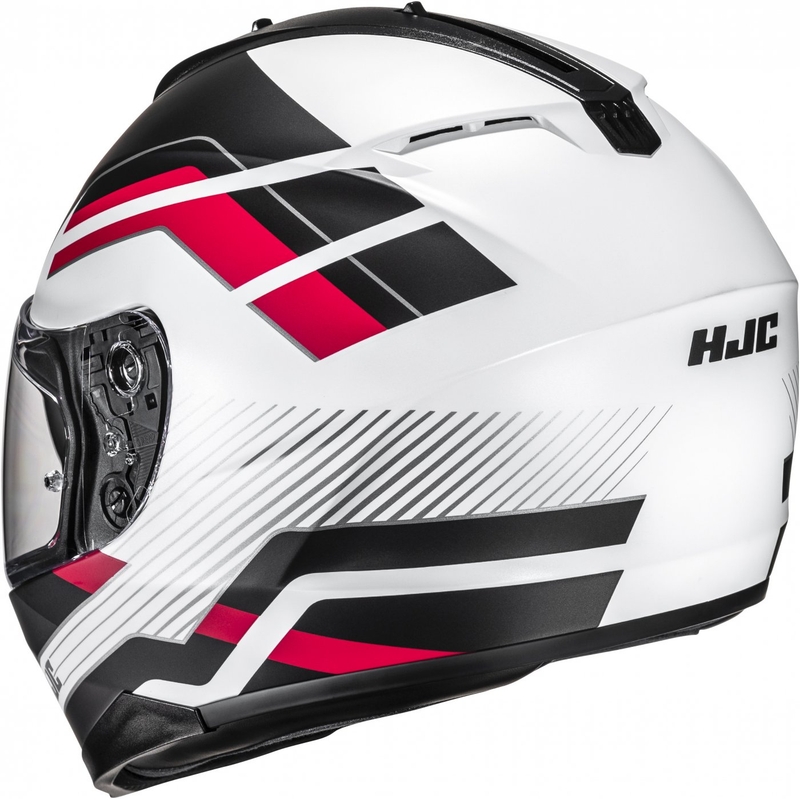 Integraal motorhelm HJC C70N Belis MC1SF zwart-wit-rood