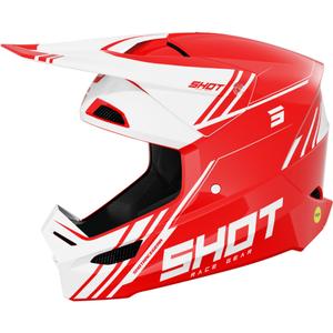 Motorcrosshelm Shot Race Sprint rood