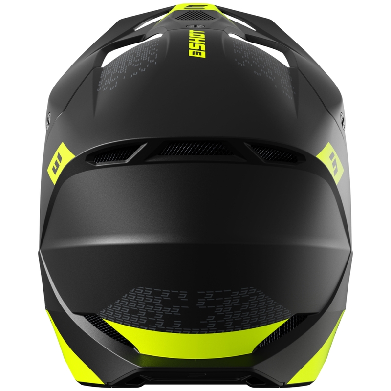 Motorcrosshelm Shot Furious Draw fluo geel