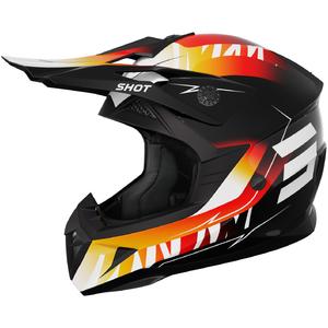 Kinder motorcrosshelm Shot Pulse X-Trem oranje-rood