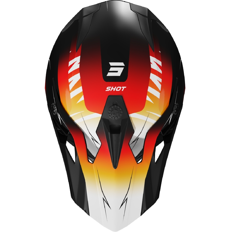 Kinder motorcrosshelm Shot Pulse X-Trem oranje-rood