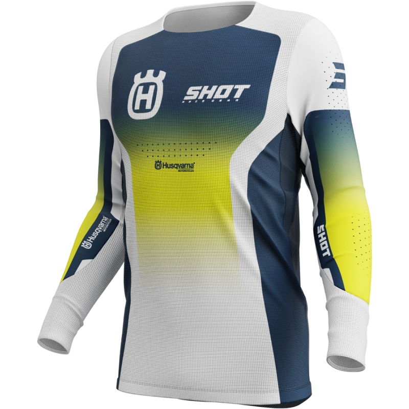 Motorcross trui Shot Aerolite HVA blauw
