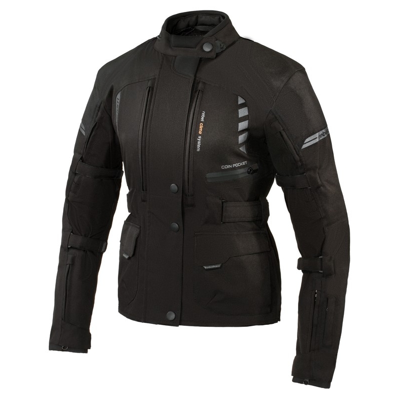 Dames moto pak Rebelhorn Hiker II zwart