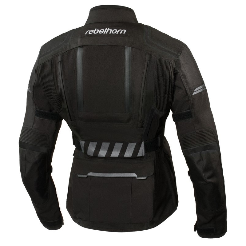 Dames moto pak Rebelhorn Hiker II zwart