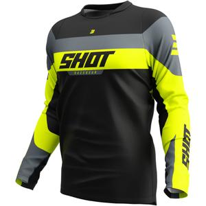 Motorcross trui Shot Devo League fluo geel