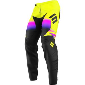 Motorcrossbroek Shot Devo X-Trem fluo geel