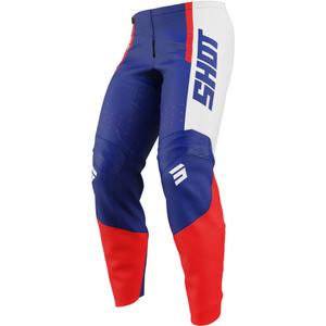 Kinder motorcrossbroek Shot Draw League Blauw en Rood