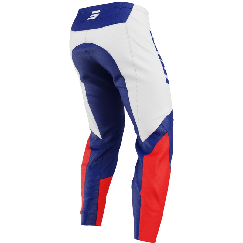 Kinder motorcrossbroek Shot Draw League Blauw en Rood