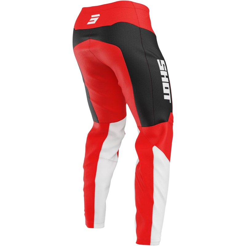Kinder motorcrossbroek Shot Draw League Rood