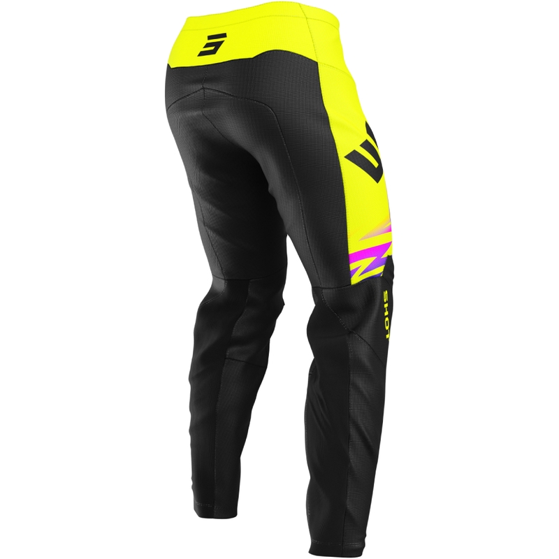 Kinder motorcrossbroek Shot Draw X-Trem fluo geel