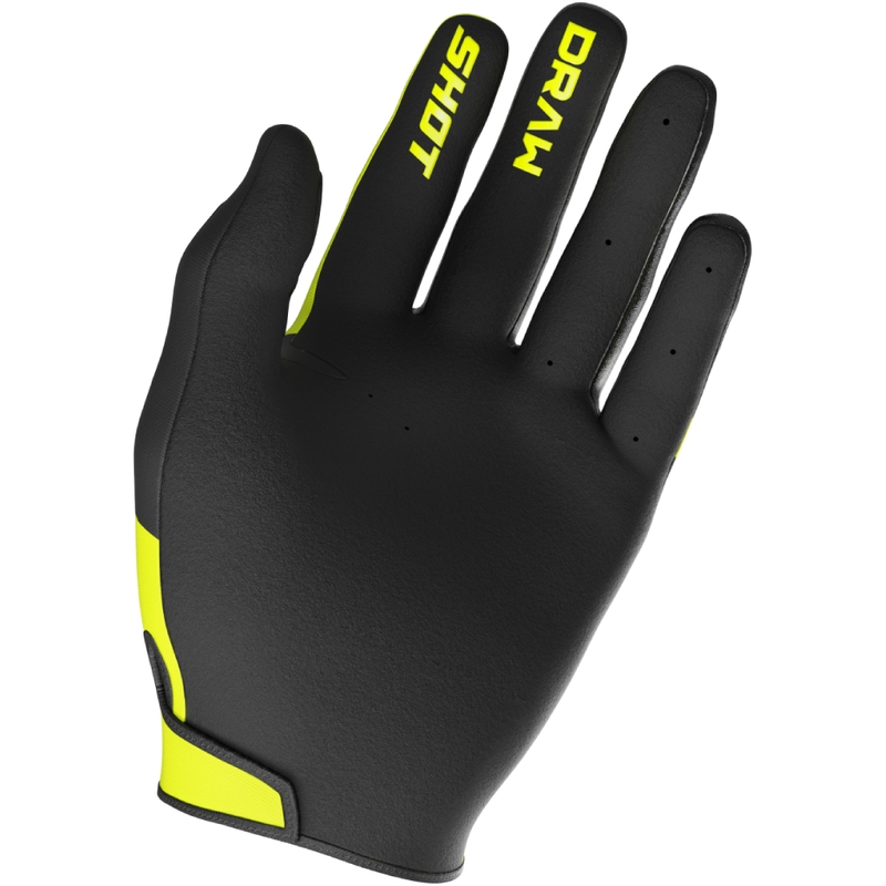 Kinder motorcrosshandschoenen Shot Draw Sky fluo geel