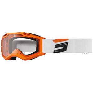 Motorcrossbril Shot Assault 2.0 Claw fluor oranje met helder plexi